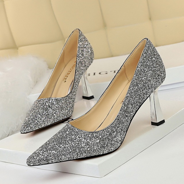  high heels shallow pointed women’s single shoes wed