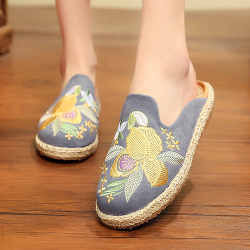 Tai chi kung fu shoes for women embroidered ethnic shoes handmade sandals