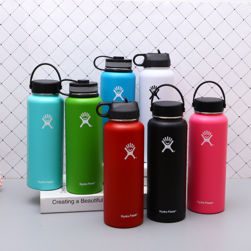 Buy quality Stainless Steel Thermos Cup Spray Gradient Color Space Pot