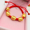 Brass jewelry, accessory, fashionable woven bracelet, wholesale