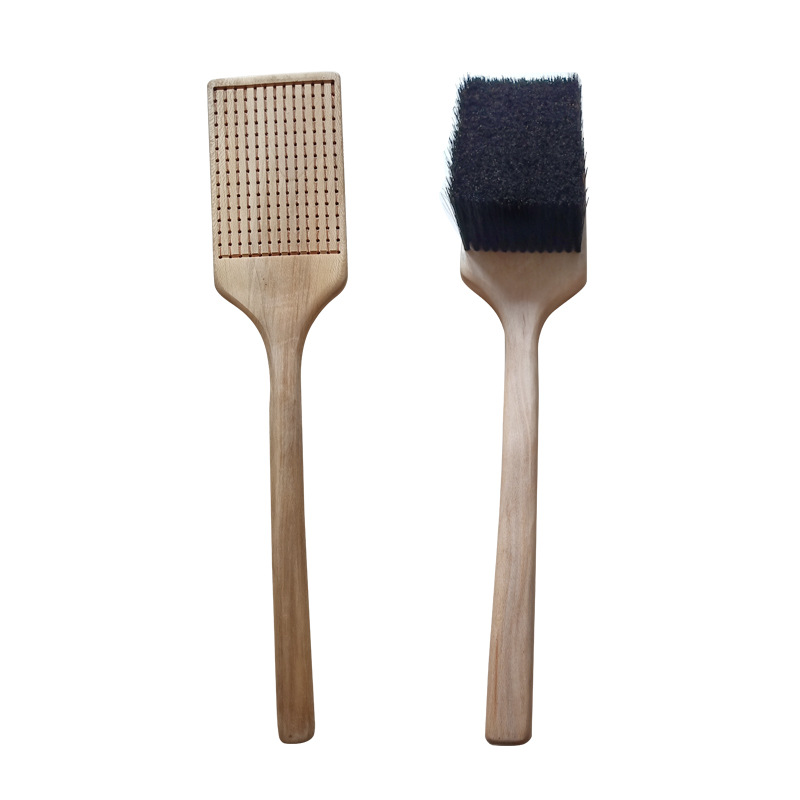 厂家直供 拓片打刷 实木手柄猪鬃毛刷 猪鬃拓片规格多样 动物毛刷