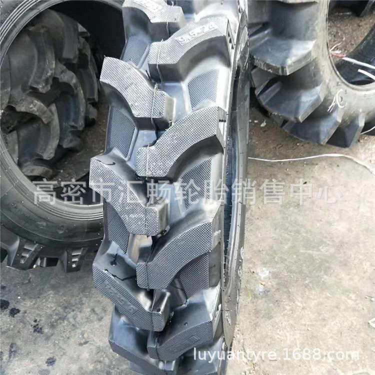 卢河 半高花人字 拖拉机轮胎 9.5-24 水旱两用轮胎 农用轮胎