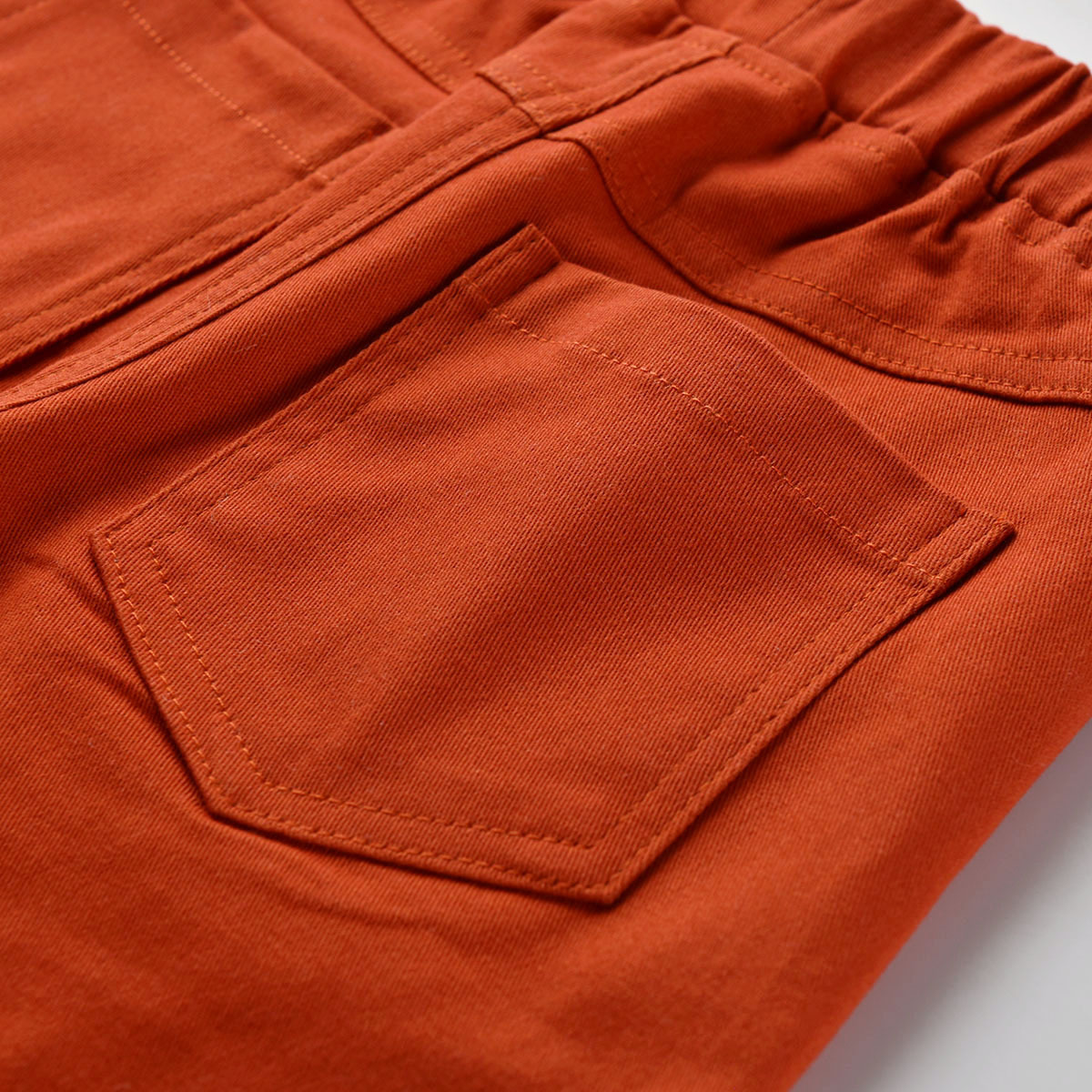 Fashion Solid Color Elastic Waist Cotton Boys Pantspicture3