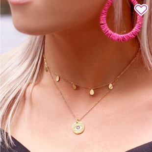 Collar choker Necklace Women's Collarbone Chain Tassel Drip Chain Simple Neck Jewelry Collar Neckband Necklace Chain