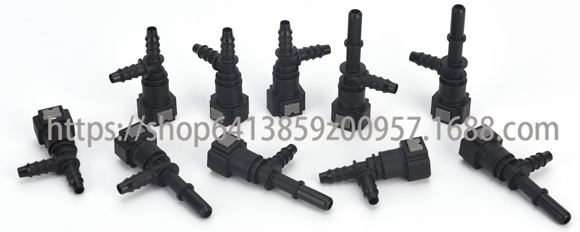 Automobile 7.89ID6 three-way male connector quick connector oil pipeline SAE oil pump quick connector accessories
