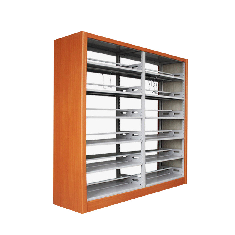 钢制书架学校图书馆书架双面阅览室书架资料铁书架档案架书店书架