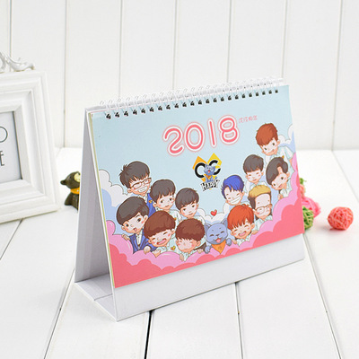 Zhuanban Table calendar Customized Manufactor 2020 Table calendar customized gift wall calendar PVC calendar printing Table calendar advertisement Gilding
