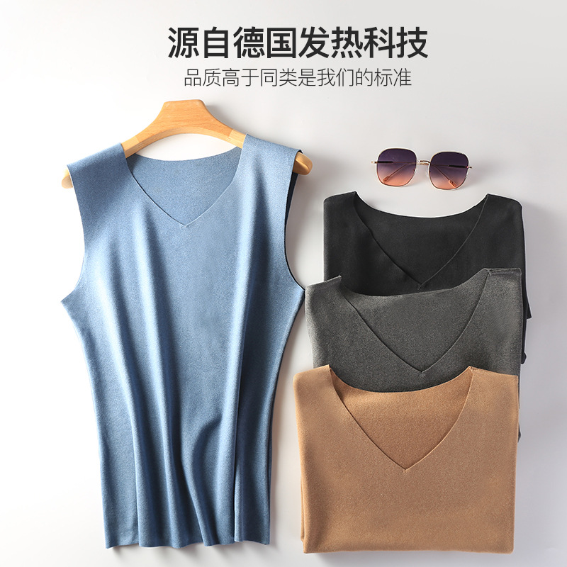 Autumn and winter man Warm clothing Texas Base coat Sleeveless fever Self cultivation vest Solid 1107