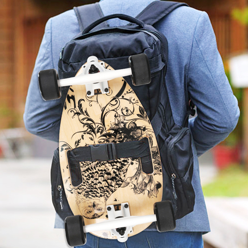 儿童枫木四轮迷你加宽刷街小滑板 甲壳虫代步mini瓜子水滴滑板车