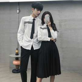 校服套装学生装秋冬季学院风演出服女初高中衬衫短裙班服JK日系