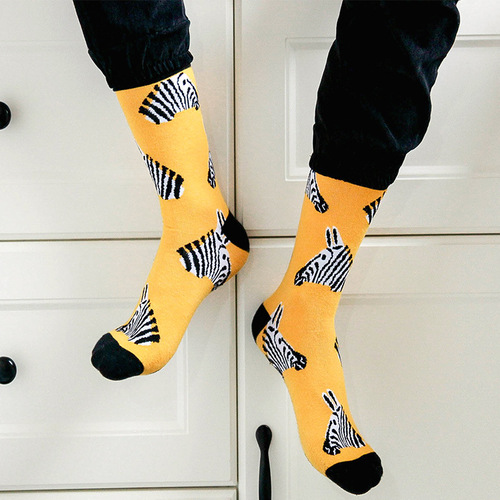 Magic Evening Spring/Summer Streetwear Trendy Socks for Men: European & American-Style Hip-Hop Long Socks, Trendy Retro Skateboard Mid-Calf Socks—Wholesale