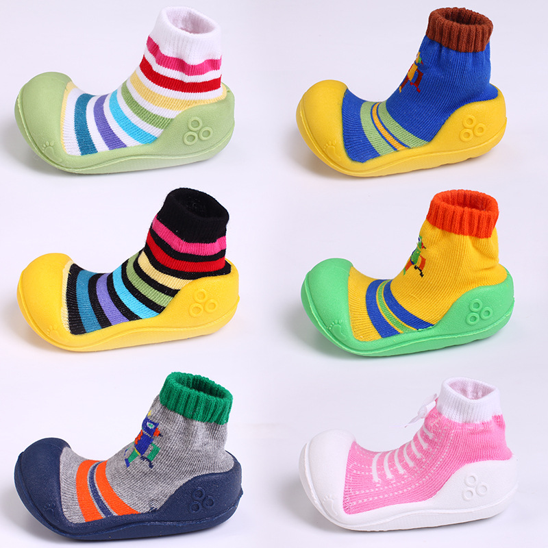 baby non-slip Toddler Shoes and socks Autumn and winter thickening Cotton socks Infants The thickness of the bottom Floor socks children soft sole Socks