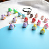 Realistic cute earrings, resin, ear clips, South Korea, wide color palette, sparrow, handmade