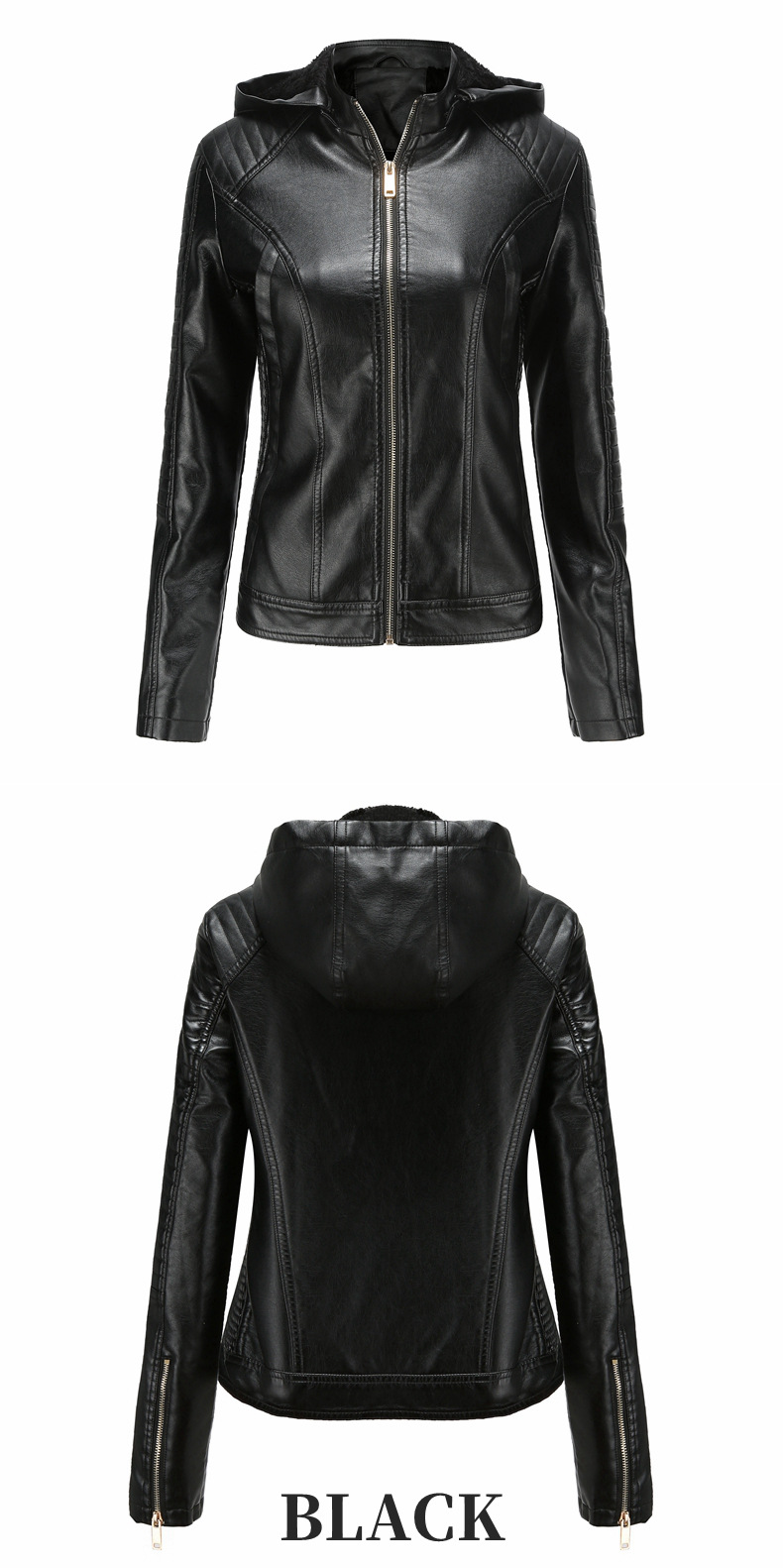 Veste cuir femme en PU - Ref 3447384 Image 28