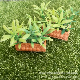 Мини-горшечные растения для кукольного домика