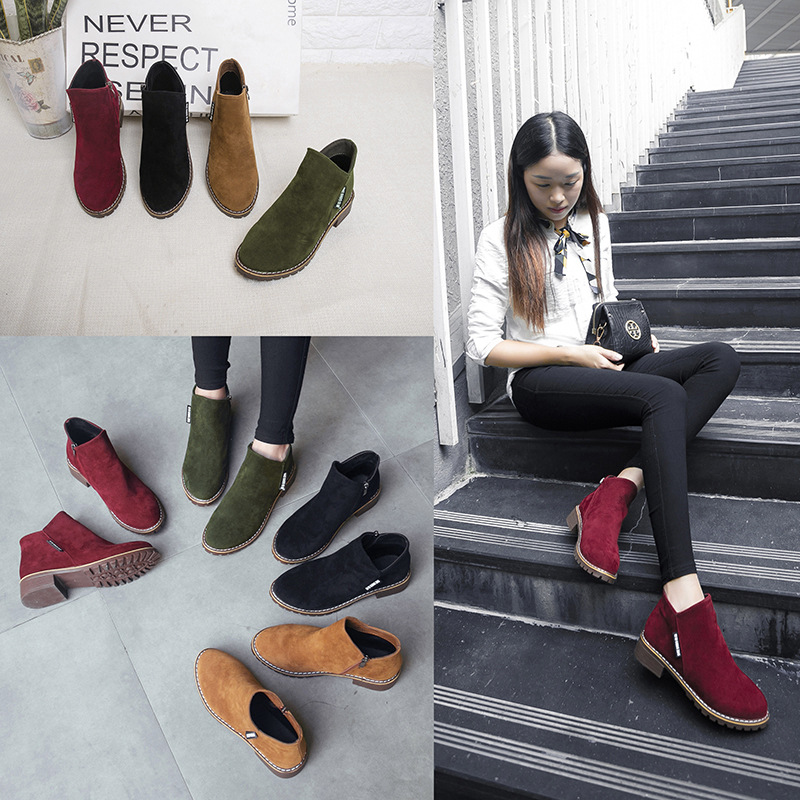 Side view of the boots