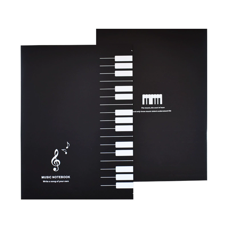 Universal book, piano, music guitar, laptop, copybook, training