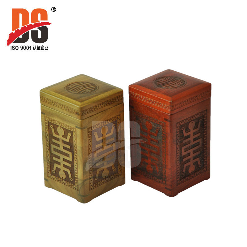 网红木制雕刻茶叶包装盒 环保木制茶叶包装盒 复古木制茶叶包装盒