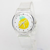 Watch, plastic fresh quartz watches PVC, wholesale