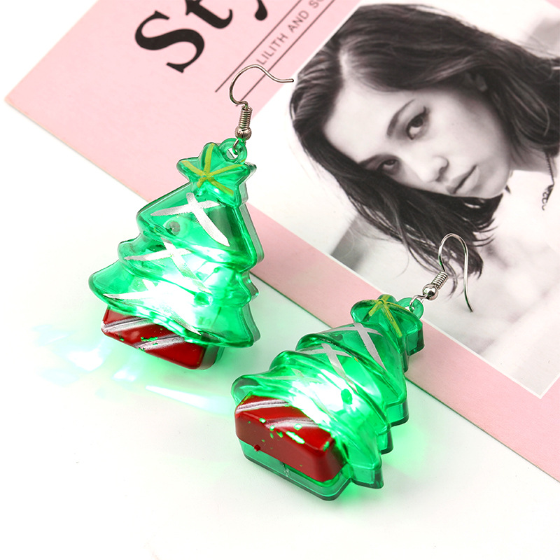 Christmas Simple Style Christmas Tree Plastic Festival Earrings 1 Pair display picture 5