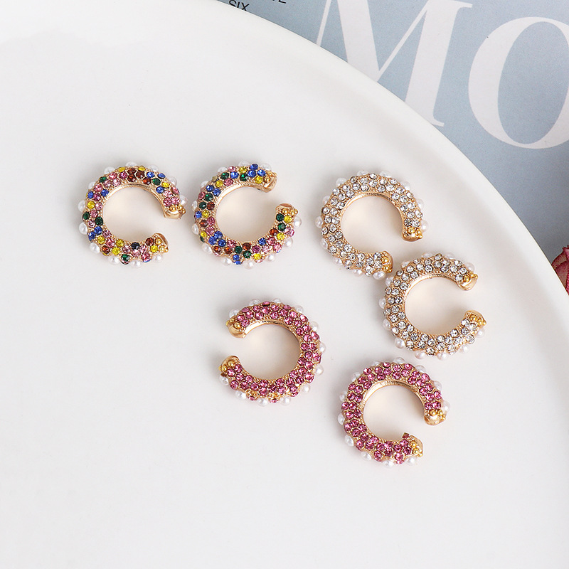 Simple And Stylish Micro-set Colorful Zircon Earrings display picture 2