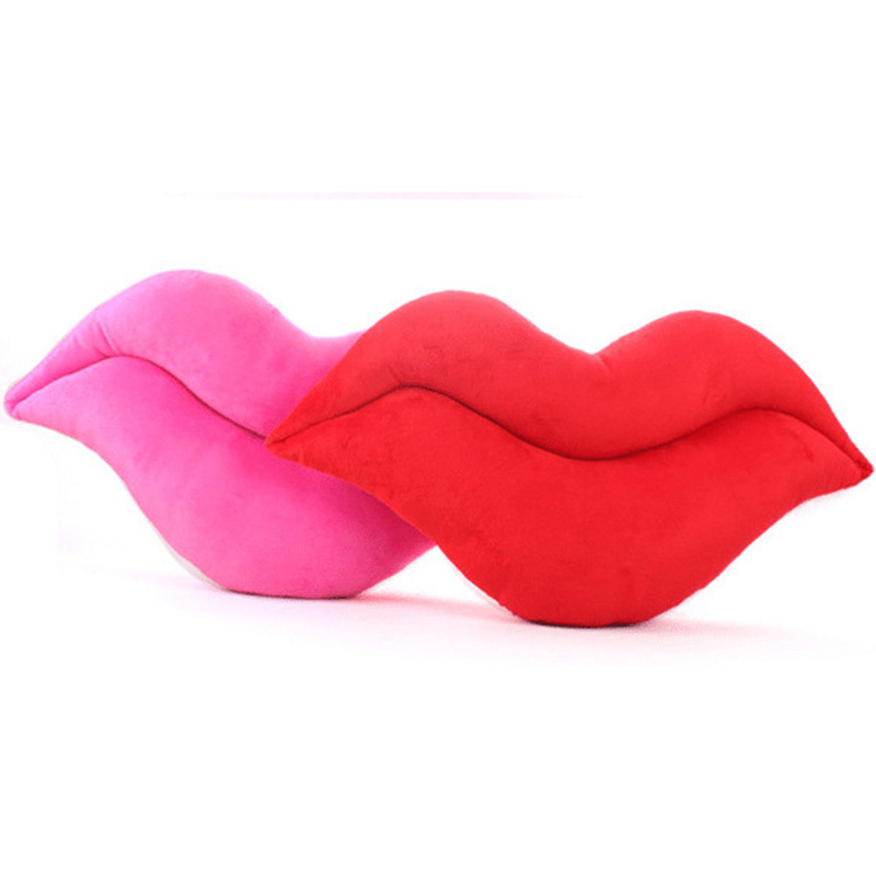 Cute, Sexy Style Cute Sexy Lips PP Cotton Throw Pillow