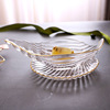 Creative Phnom Penh Transparent Glass Pan Ocean Series Disk Bowl tableware set Fruit plate snack dessert cake dish