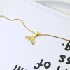 Necklace, silver pendant, Korean style, simple and elegant design