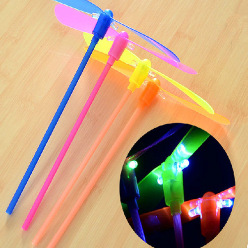 Wholesale Glowing Bamboo Dragonflies Glowing Toys, Flying Fairy, Bow and Arrow Flying Planes, Children's Stalls Outdoor Supply