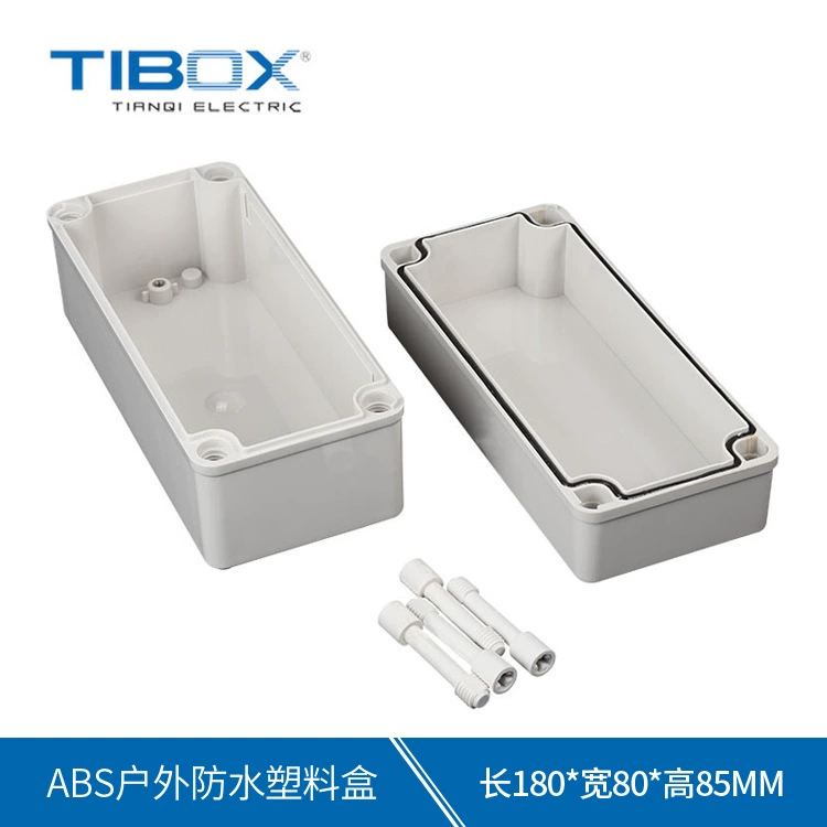 ТИБОКС делает коробку водостойким АБС коробки силы коробки распределительной коробки 180*80*85 пластиковым на открытом воздухе водоустойчивым загерметизированной ИП66