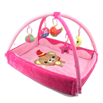 卡其贝特婴儿游戏毯爬行垫毯支架音乐健身架新生儿0-12-18月玩具|ru