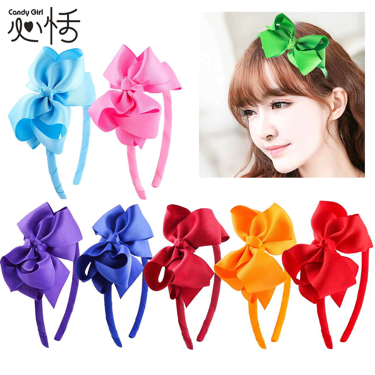 2019 Manufactor Direct selling Amazon Best Sellers children Hairpin Jewelry Europe and America Headdress Hairdressing Bow Headband