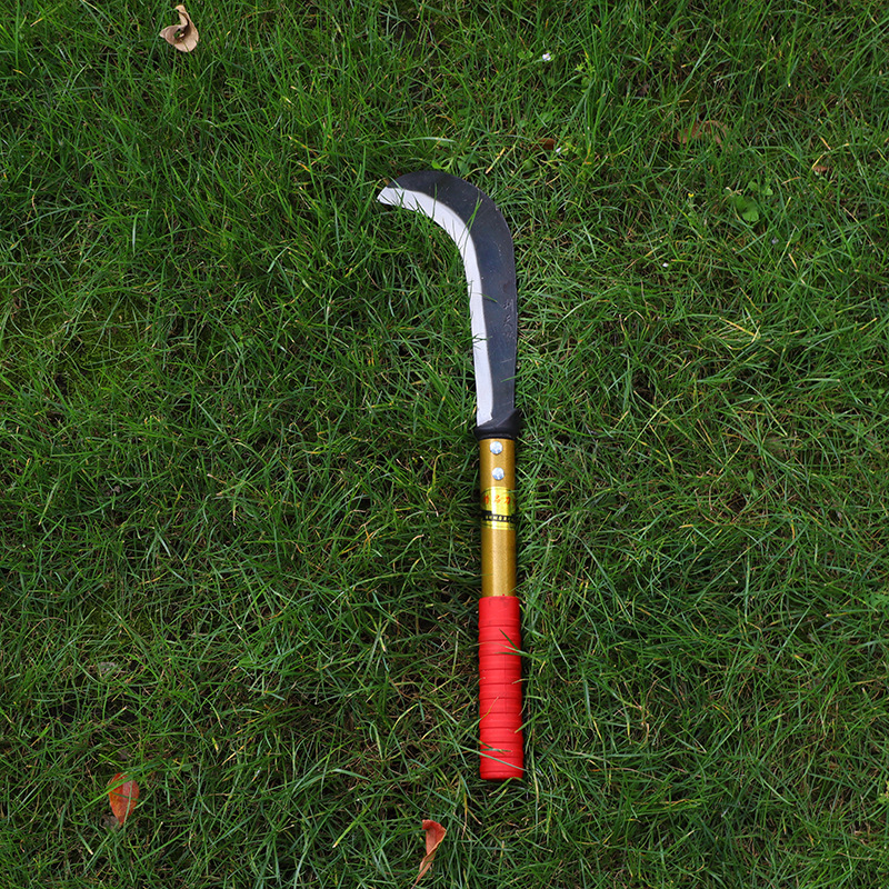 厂家直销海草农用割草刀 农用园林月芽镰刀 坚固耐用劈柴刀