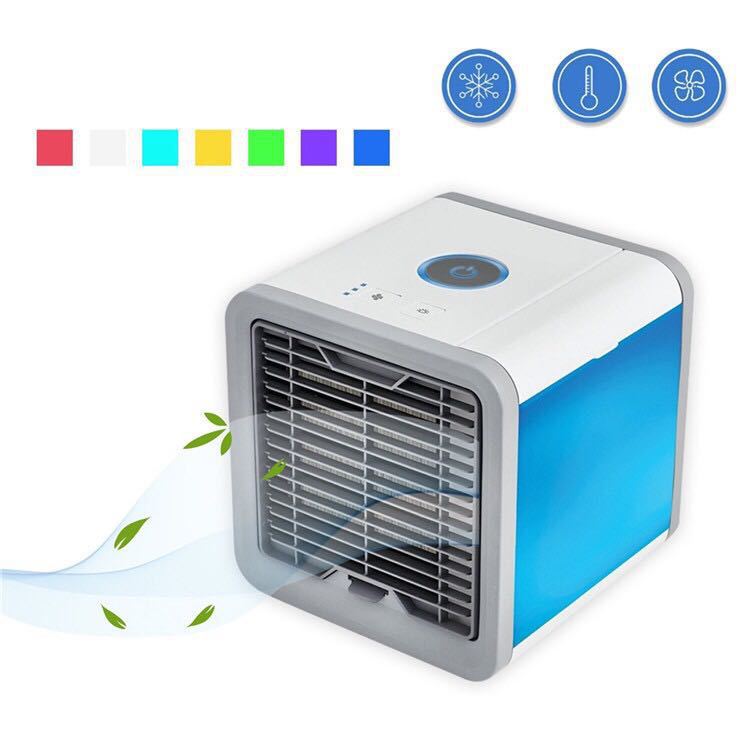 New USB Mini Refrigeration Air Conditioner Home Desktop Small Air Cooler Portable Mobile Humidification Water-cooled Electric Fan