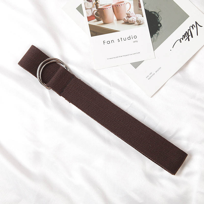 Non -label buckle coffee color