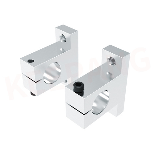 3D printer accessories Zinc alloy vertical optical axis bracket Chrome-plated rod optical rod bracket horizontal support seat SKHF