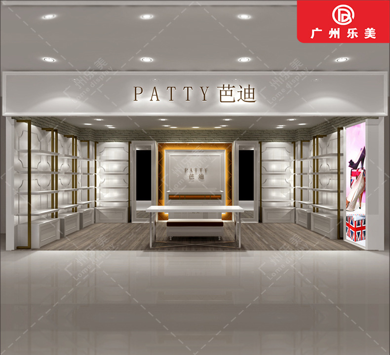 皮具皮鞋店展示柜皮具柜台展柜厂皮具展柜定制展柜中岛柜定制