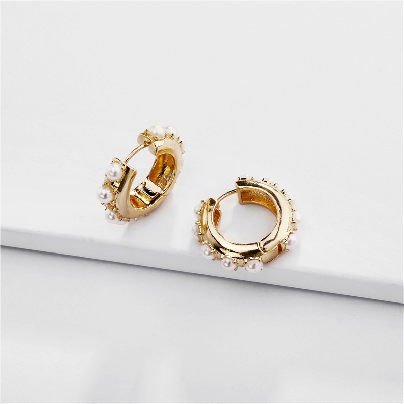 Wholesale Jewelry Fashion C Shape Alloy Plating Earrings display picture 3