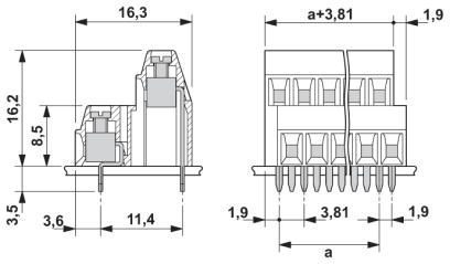 菲尼克斯 固定式连接器 - MKKDS 1/ 8-3,81 - 1708084