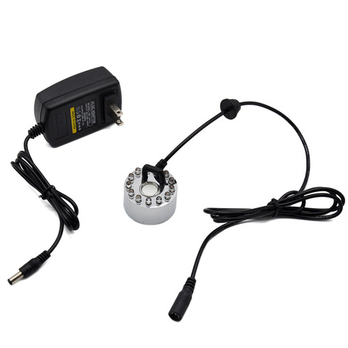 Wedding set colorful cycle DC electronic alloy head 12 lights 16MM sheet spray machine atomizer