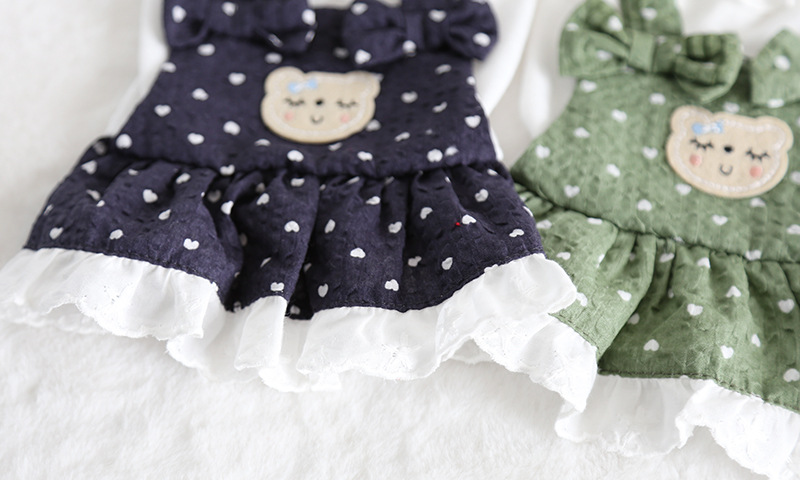 小猫桃心背带裙