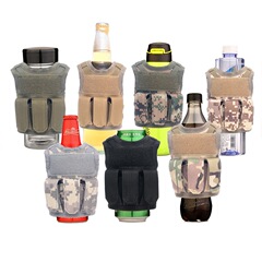 Outdoor micro vest, mini casual vest, canned drink and beer bottle cover, Christmas decoration gift