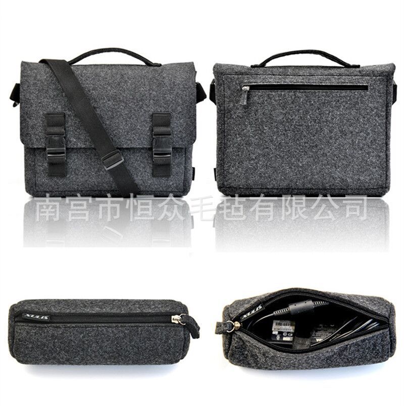 Multifunctional Felt Crossbody Computer Bag Handbag Men's Women's Shoulder Bag Men's Gift Customized Printable LOGO