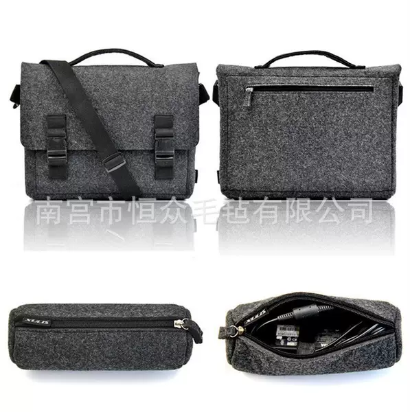 Multifunctional Felt Crossbody Computer Bag Handbag Men's Women's Shoulder Bag Men's Gift Customized Printable LOGO