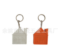 广告礼品卷尺钥匙扣 卡通卷尺供应房子型钢卷尺  迷你房子PVC卷尺