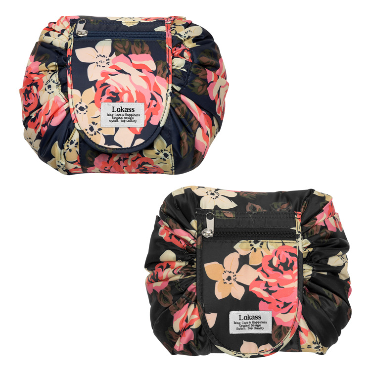 欧美款旅行收纳袋大容量便携懒人高档化妆包可折叠手提行李包定制