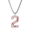 Trend fashionable street baseball necklace stainless steel for boys, accessory, pendant, European style