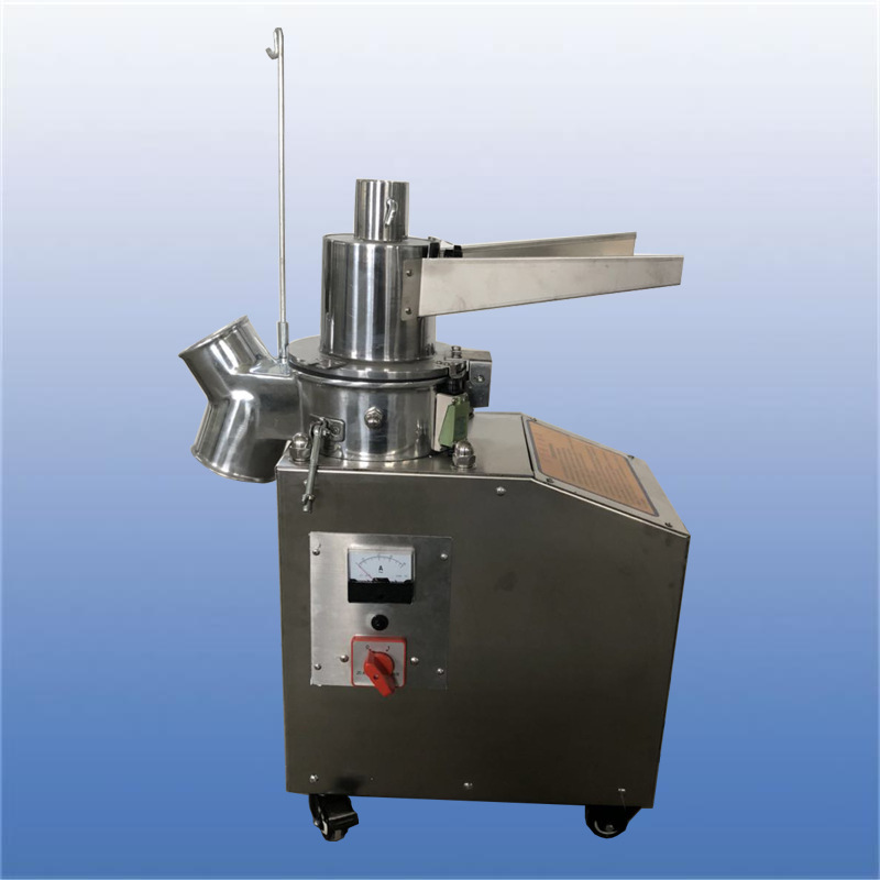 流水式中药粉碎机商用打粉机三七石斛磨粉机小型连续式中药粉碎机