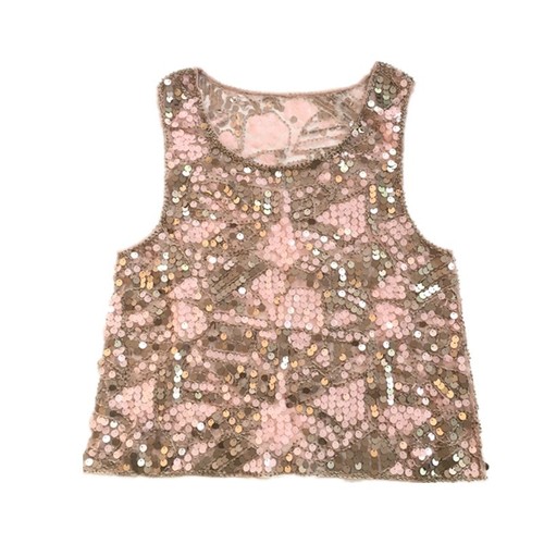 A one-piece dropshipping shiny spaghetti strap women's outerwear sleeveless short-style stylish inner layer base top shirt