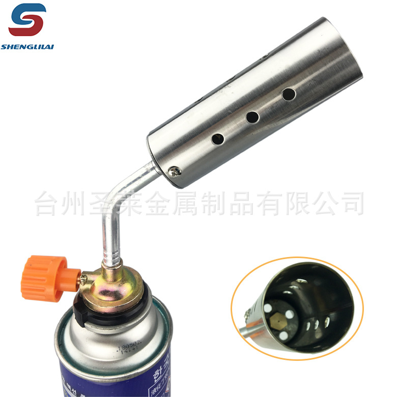 新款卡式喷火枪户外烧烤手动点火器烧猪高温直冲喷灯普通款火炬|ms